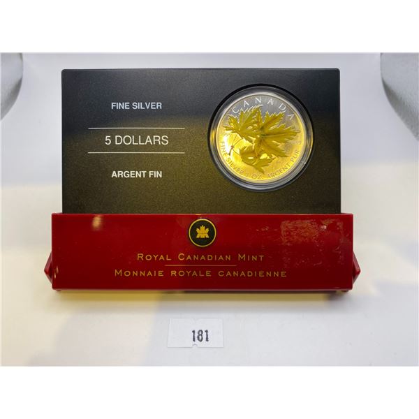 2005 Fine Silver Maple Leaf Colored Coin