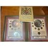 Image 1 : King George & Queen Elizabeth Framed Coin Sets with Coronation Book
