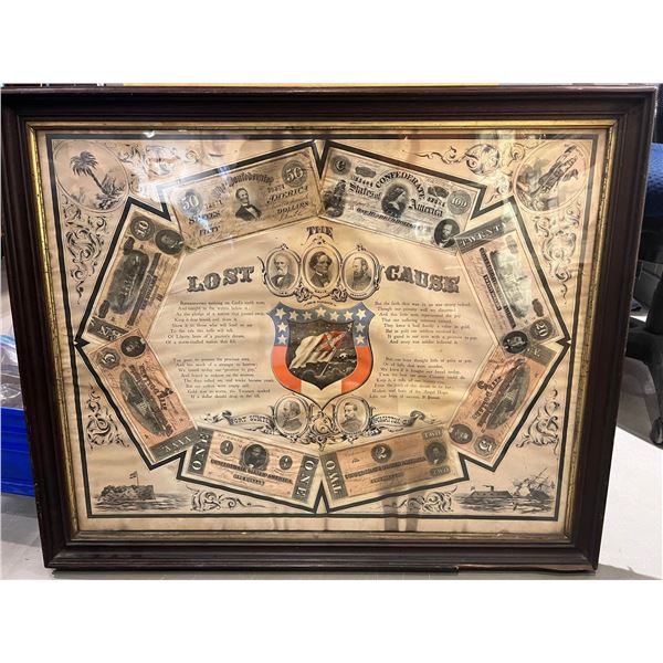 Confederate States of America Framed Banknote Collection