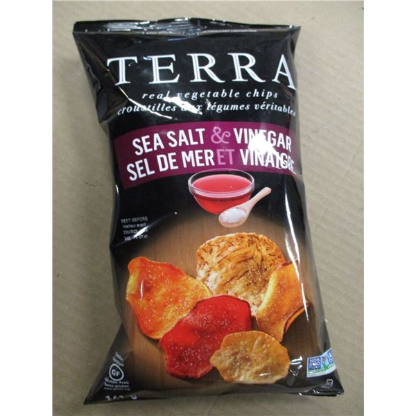 SHELF PULLS (AS IS) TERRA SEA SALT & VINEGAR CHIPS (147 G) PER BAG