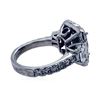 Image 3 : 6.46 ctw Emerald, Sapphire, & Diamond Ring - 18KT White Gold