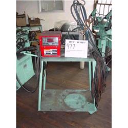 Lincoln Electric LN-7 GMA Control. 100 to 700 inches per minute wire speed. On stand with spool hold