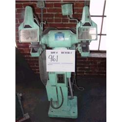 Baldor grinder pedestal style G-10 with exhaust.