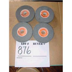4 brand new carborundum grinding wheels: