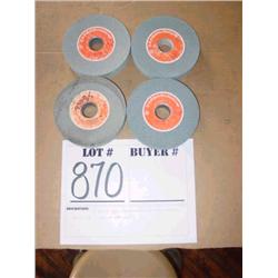 4 Brand New Carborundum Grinding Wheels: