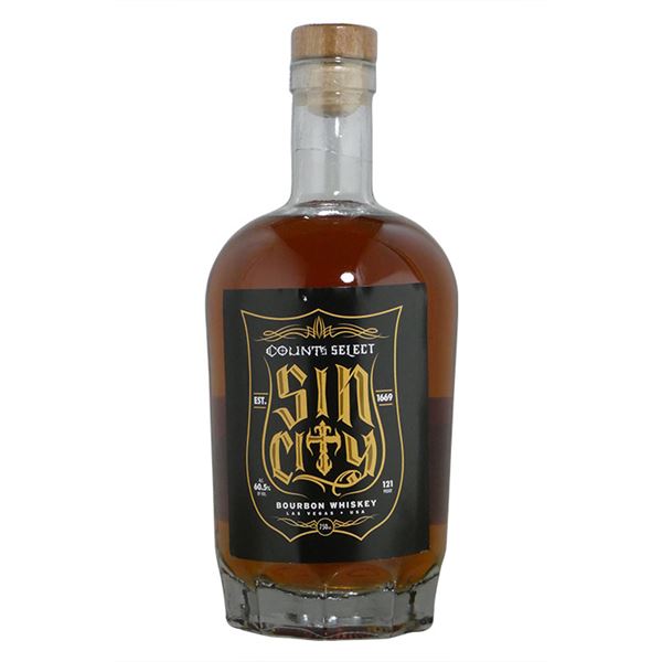 Count’s Select Sin City Bourbon Whiskey Case - each bottle autographed by Danny "The Count" Koker
