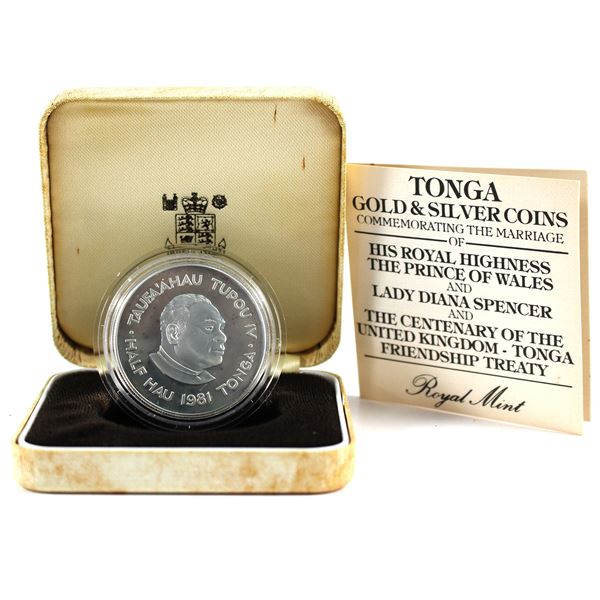 1981 Tonga 1/2 Hau Marriage of Prince Wales & Lady Diana and Centenary of UK-Tonga Friendship Treaty