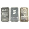 Image 1 : 3x 1oz .999 Silver Bars From Different Refiners. 3pcs. (Tax Exempt)