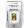 Image 2 : 1g The Holy Land Mint-Jerusalem of Gold .9999 Gold Bar (Tax Exempt)