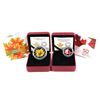 Image 1 : 2014 Canada $20 Glow-in-the-Dark Maple Leaves & 2015 $3 50th Anniversary of the Canadian Flag Fine S
