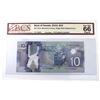 Image 1 : BC-70aA 2013 $10, Macklem-Carney, Single Note Replacement, FTC7236857, BCS GEM UNC66 Original