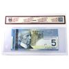 Image 2 : BC-67bA 2006 $5, Jenkins-Carney, Single Replacement, Printed 2009, AAD2893224 BCS GEM UNC66 Original