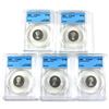 Image 1 : 5-cent 1985 PF69, 1986 PF70, 1987 PF70, 1988 PF69, & 1989 PF69 CCCS Ultra Heavy Cameo. 5pcs.