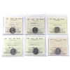 Image 1 : 10-cent 2006P, 2007 Straight 7, 2012, 2014, 2015, & 2020 ICCS MS66. 6pcs.