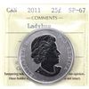 Image 1 : 25-cent 2011 Ladybug ICCS SP67