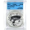 Image 1 : Tuvalu Silver 2016 $1 Star Trek-Enterprise, Reverse Proof CCCS PF68 (Tax Exempt)