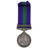 Image 2 : NAMED 1918-1962 General Service Medal with Malaya Clasp on Elizabeth II Obverse. Name 21148909 Spr. 