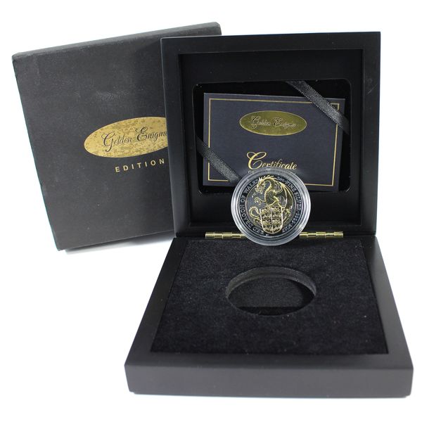 2017 Great Britain 2oz Queen's Beasts - Red Dragon of Wales Golden Enigma