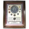 Image 1 : *Great Britain 'Coins of King George VI' 9-coin Set in Wooden Frame.