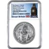 Image 1 : 2018 Great Britain 2oz Queen's Beasts - Unicorn of Scotland NGC Certified Gem Uncirculated