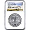 Image 1 : 2019 Great Britain 2oz Queen's Beasts - Falcon of the Plantagenets NGC Certified MS70 (Tax Exempt)