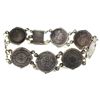 Image 1 : Unique! Coin Bracelet Containing 8x 1928-1941 Great Britain Silver 3 Pence Coins