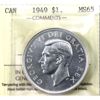 Image 1 : 1949 Canada Silver $1 ICCS MS65