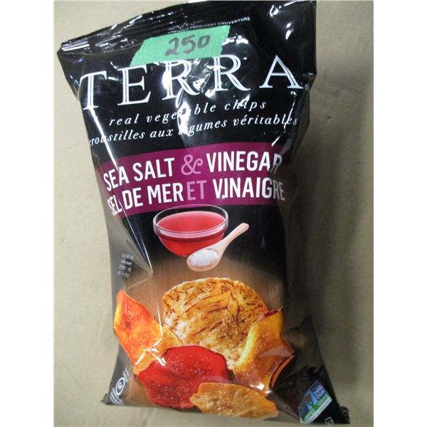 SHELF PULLS (AS IS) TERRA SEA SALT VINEGAR CHIPS (141 G)