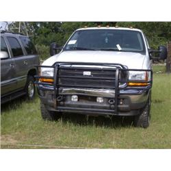 2001 FORD F250 4X4 SUPER DUTY EXTENDED CAB XLT