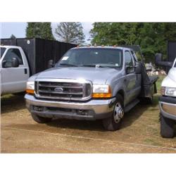 2000 FORD F350 CREW CAB FLATBED