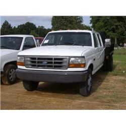 1993 FORD F350XL CREW CAB FLATBED