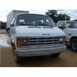 1989 DODGE RAM 350 PASSENGER VAN