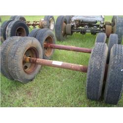 (1) LOT 2 TRAILER AXLES