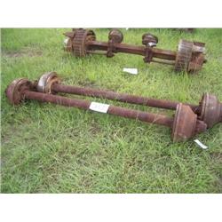 (1) LOT 2 TRAILER AXLES