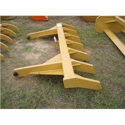 NEW 8' ROOT RAKE (STRAIGHT TINES)FITS CAT D3C CASE 450