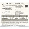 Image 1 : NA Final Option 285