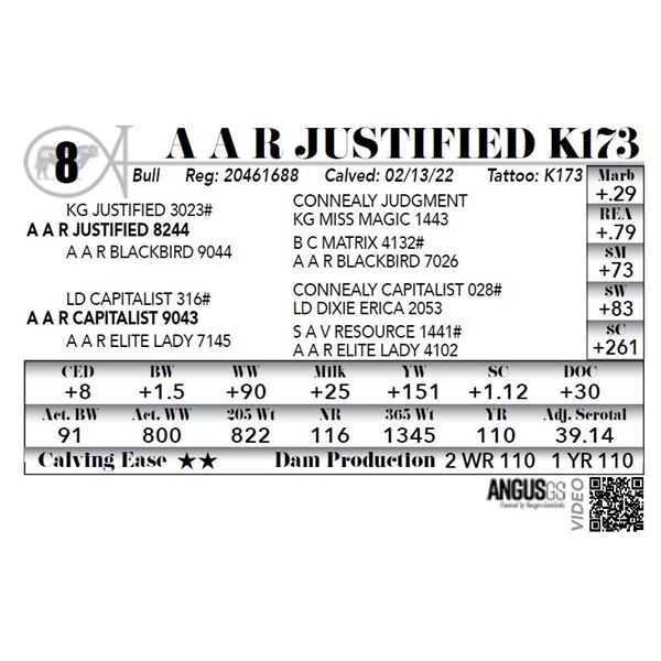 A A R Justified K173