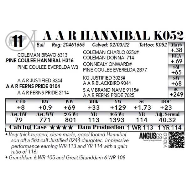 A A R Hannibal K052