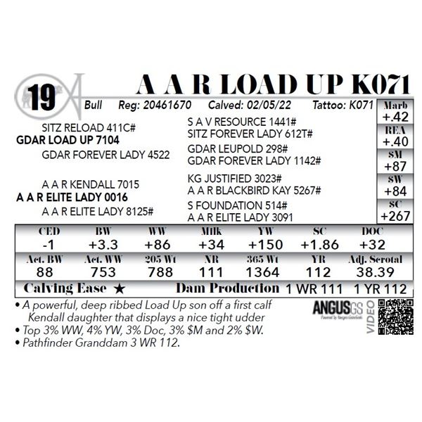 A A R Load Up K071