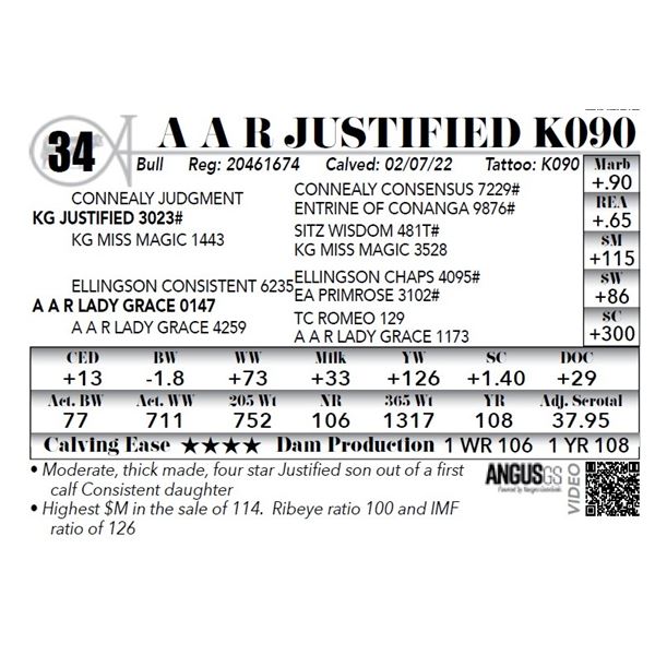 A A R Justified K090