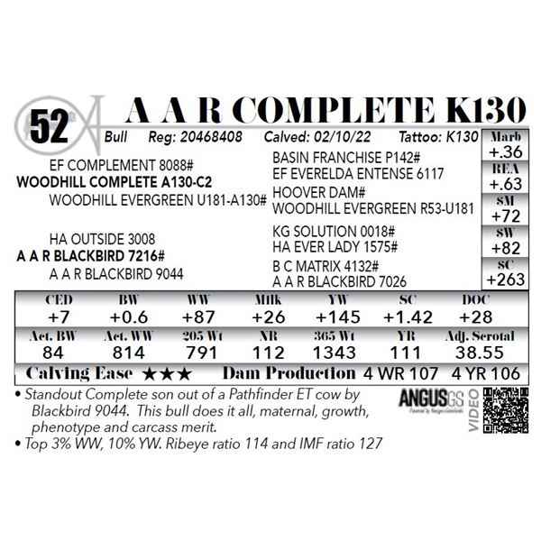 A A R Complete K130