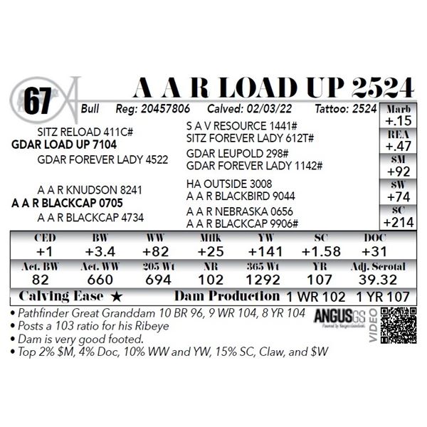 A A R Load Up 2524