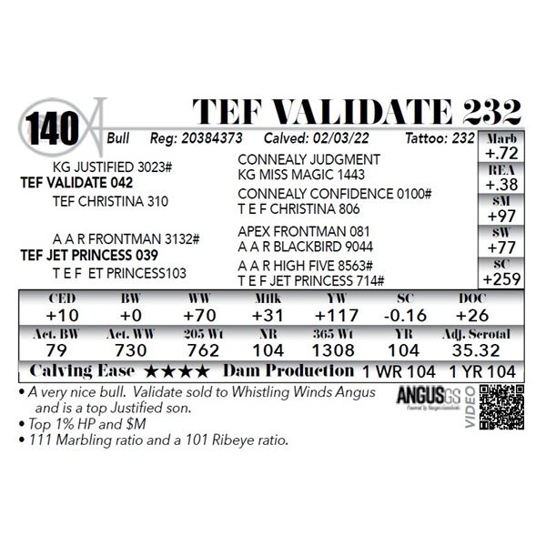 Tef Validate 232