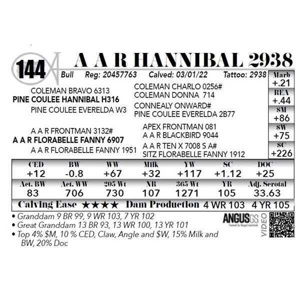 A A R Hannibal 2938