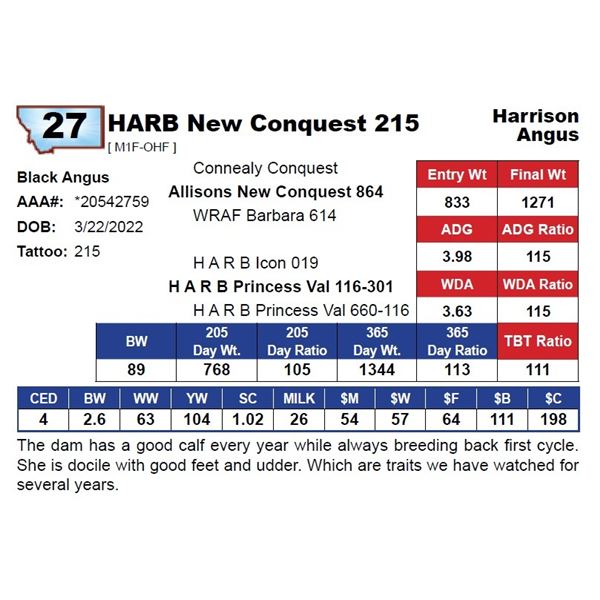 HARB New Conquest 215