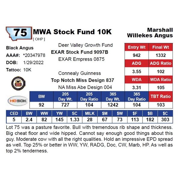 MWA Stock Fund 10K