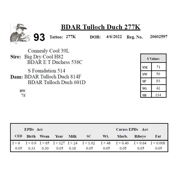 BDAR Tulloch Duch 277K - Herd Unit #2