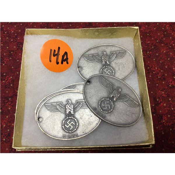 RARE: Group of German WW2 ID Tags
