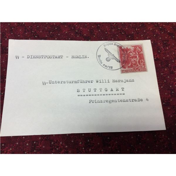 SCARCE: WW2 SS German Post Card