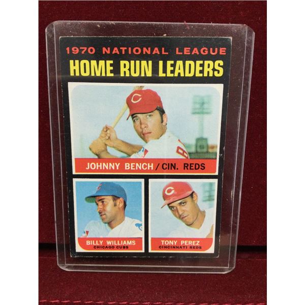 1970 Home Run Leaders Baseball Card